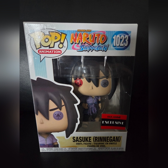 Funko Pop! Naruto Shippuden Sasuke with Rinnegan AAA Anime Exclusive Figure - Picture 2 of 7